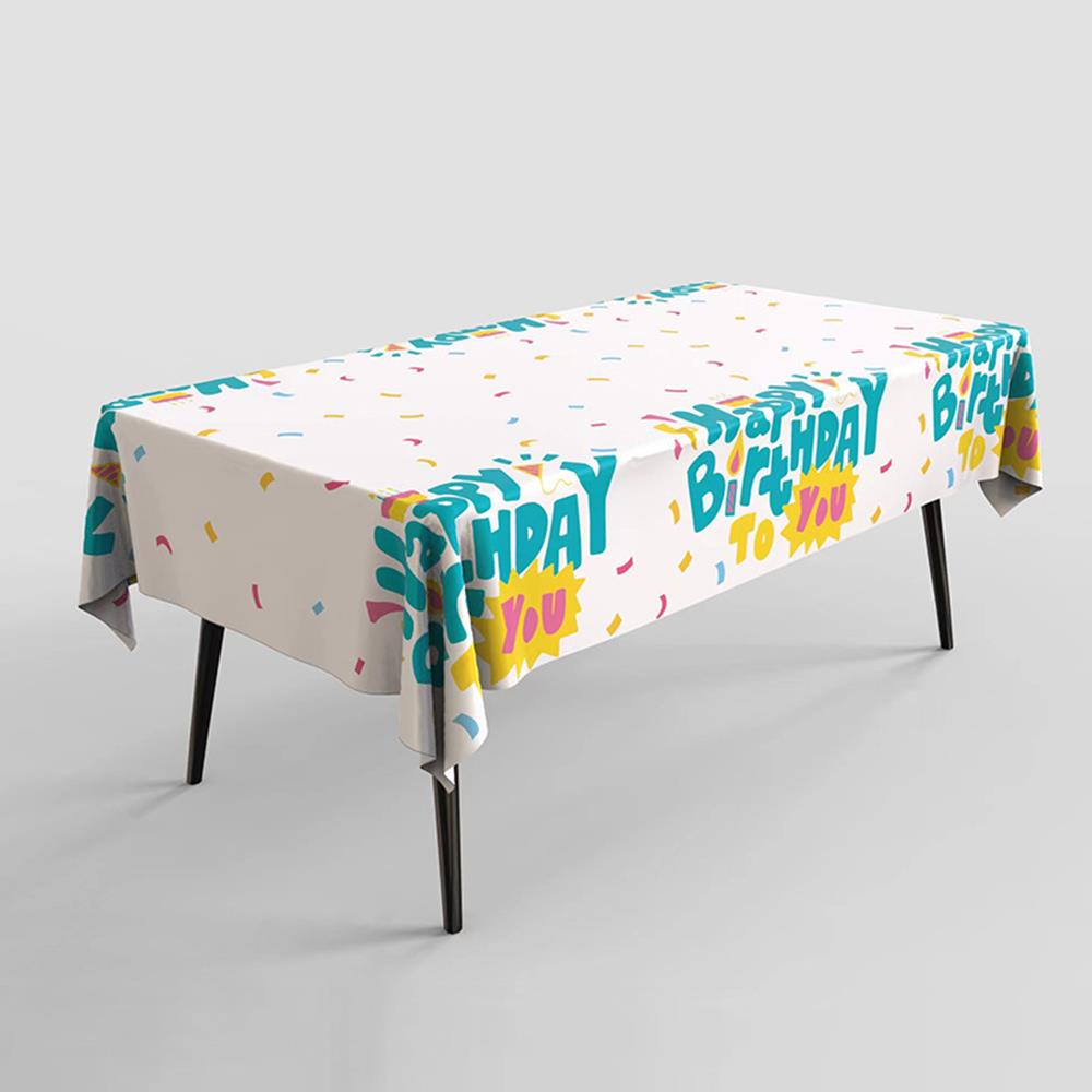 Oil Proof PE Table Cloths Birthday Children's Cartoon Waterproof Tablecloths Party Decorations Waterproof Disposable Tablecloths