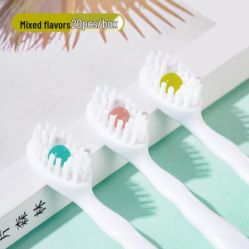 Одноразовая зубная щетка с разрывающимися шариками и мягкой щетиной — портативная, в индивидуальной упаковке для взрослых