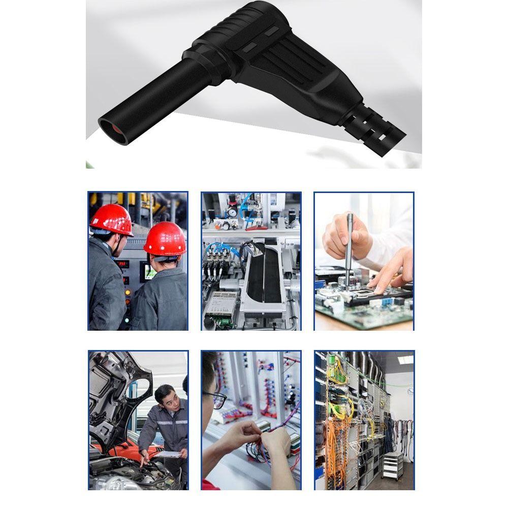 Соединительный колено Провод с вставкой типа «банан» Тип пайки 4 мм Вилка под прямым углом Изоляция 4 мм Вилка типа «банан»