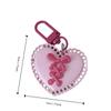 Heart Backpack Pendant Multi-color Bag Accessories Sweet Y2K Key Chain  Girl