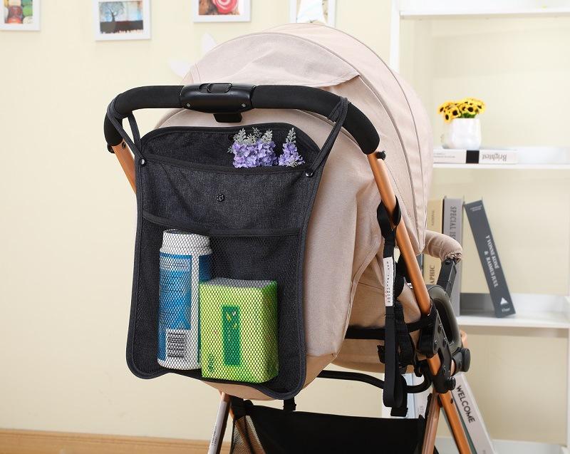 Baby Stroller Hanging Bags Umbrella Storage Bag Pocket Bottle Diaper Bag Large Capacity Children's Cart Mommy Carriage Organizer