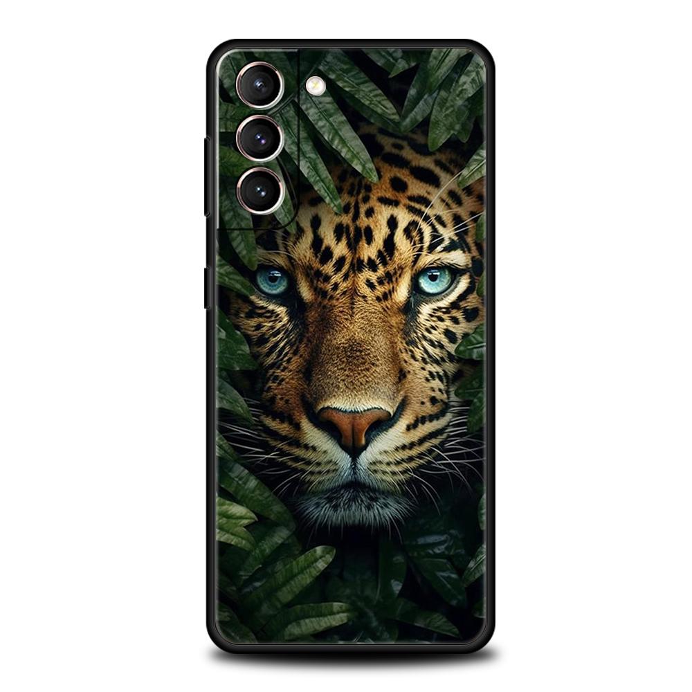Чехол с леопардовым принтом для Samsung Galaxy S24 S23 S22 S20 S21 FE Ultra S10 S10E S9 S8 Plus 5G Силиконовый чехол Fundas Capas Сумка