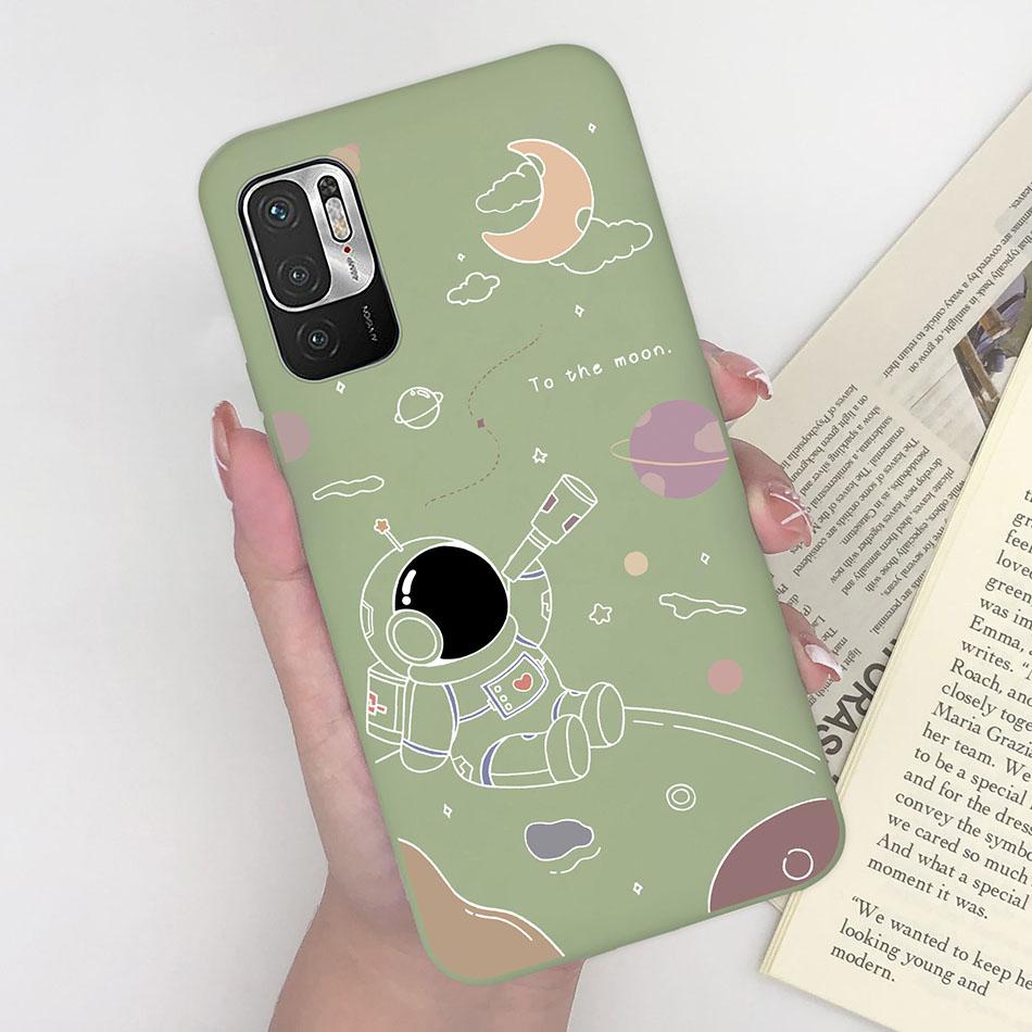 For Xiaomi Redmi Note 10 10T 11 SE 5G Case Pilot Cartoon Pattern Soft Silicone Back Cover For Xiaomi Poco M3 Pro 5G New Bumper
