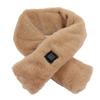 Electric Heated Scarf 3 Heating Levels Neck Wrap Soft Plush Washable for Winter Outdoor Activities