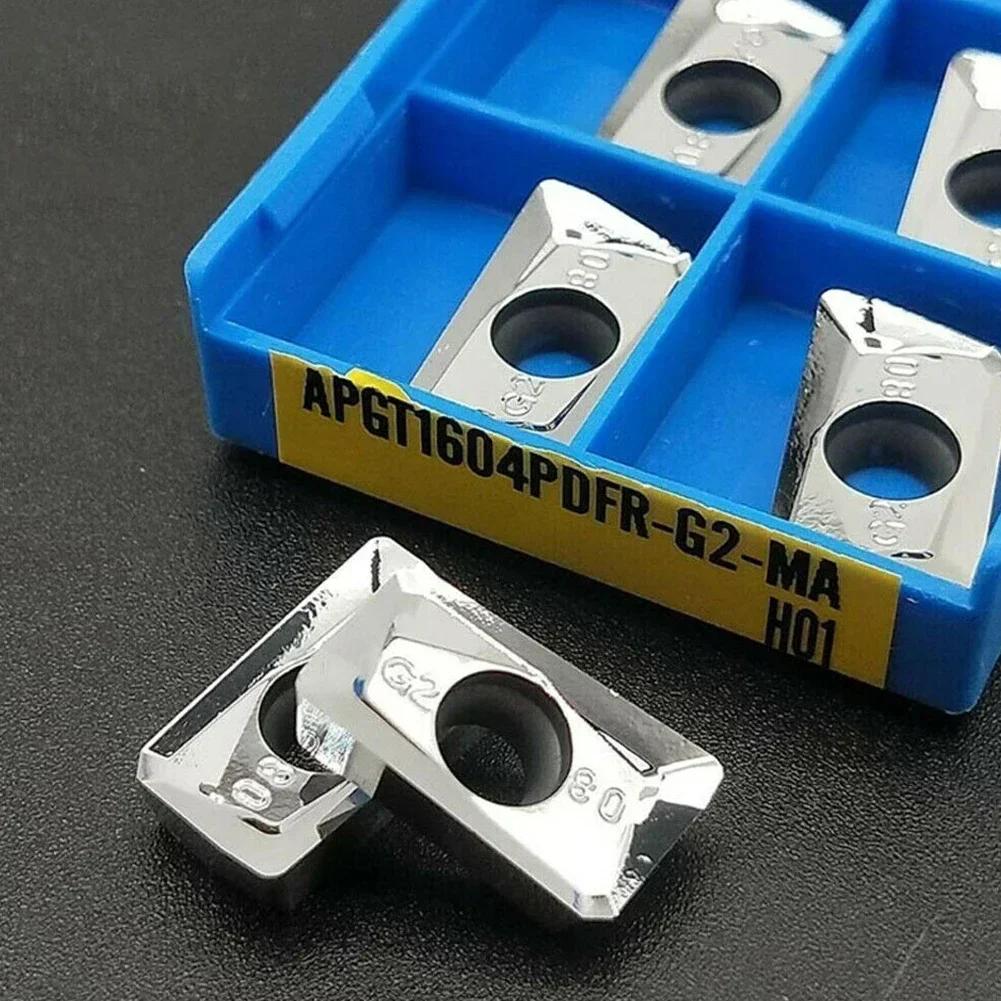 Твердосплавные пластины APMT1604 APGT1604PDFR G2 MA H01 Твердосплавные фрезерные пластины для высокоскоростной обработки алюминия