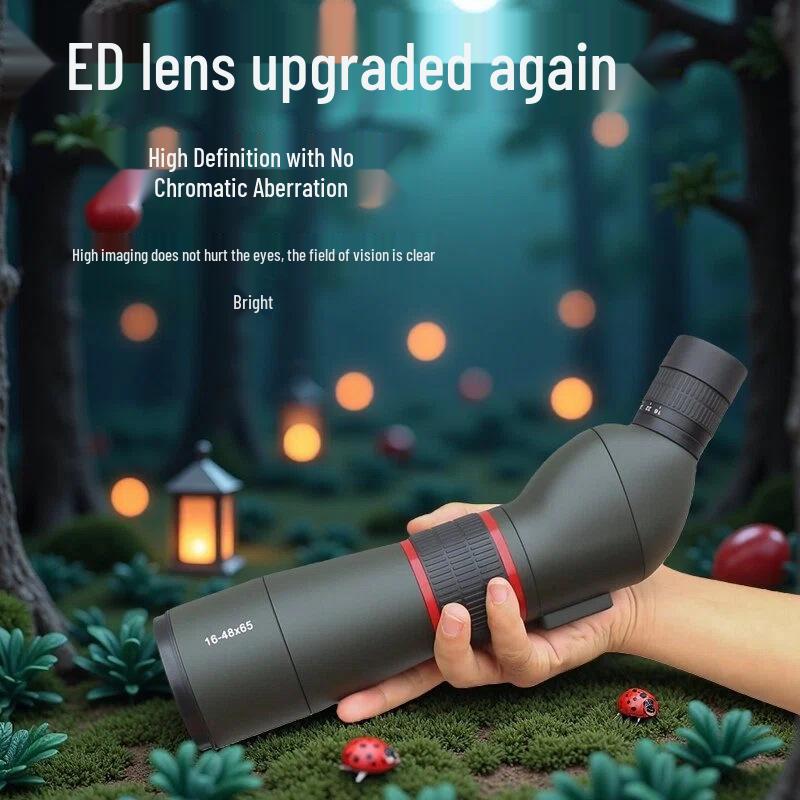 High-Definition Large Aperture Birdwatching Telescope with Variable Magnification for Outdoor Low Light Viewing