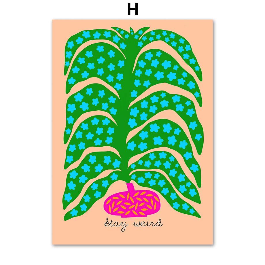 Красочная ваза для цветов в стиле бохо, абстрактное леопардовое настенное искусство, холст, живопись, плакаты на скандинавскую тему и принты, фотографии, декор для детской гостиной