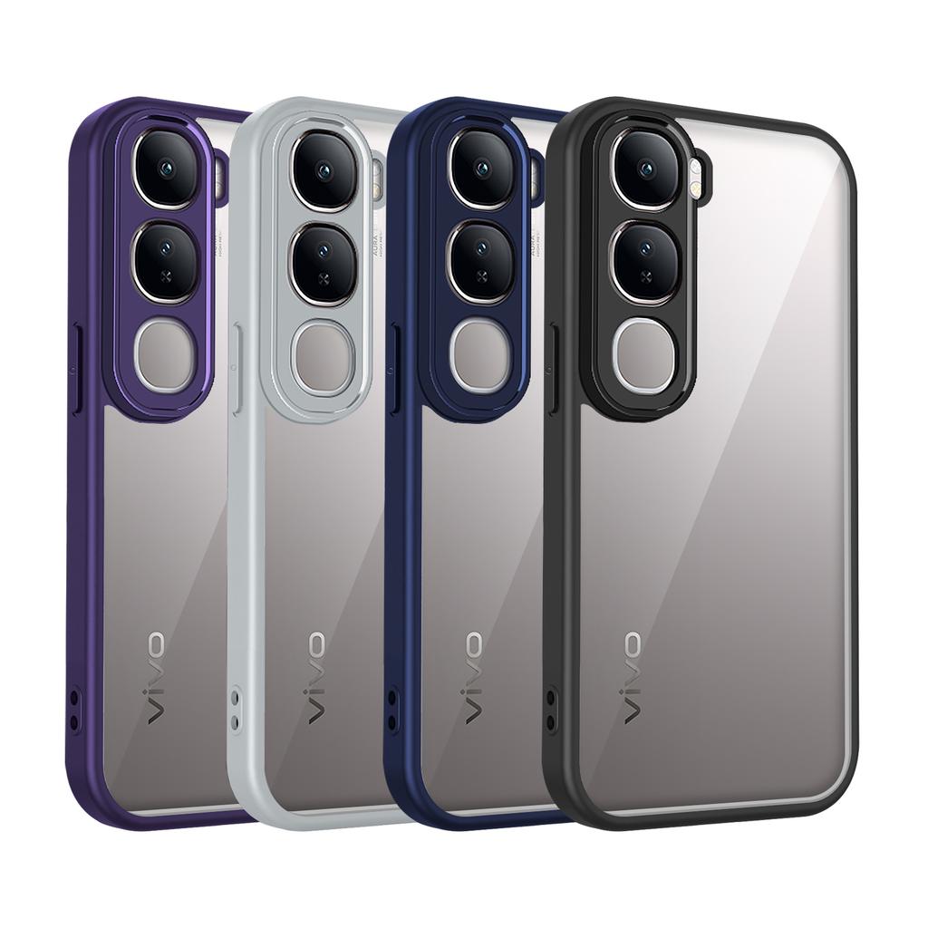 Для Vivo V40SE 80W Чехол vivo V40 Lite 4G 5G Чехол для телефона vivo Y200 4G Чехол с воздушными подушками Силиконовый бампер Прозрачная Матовая Задняя крышка Жесткая