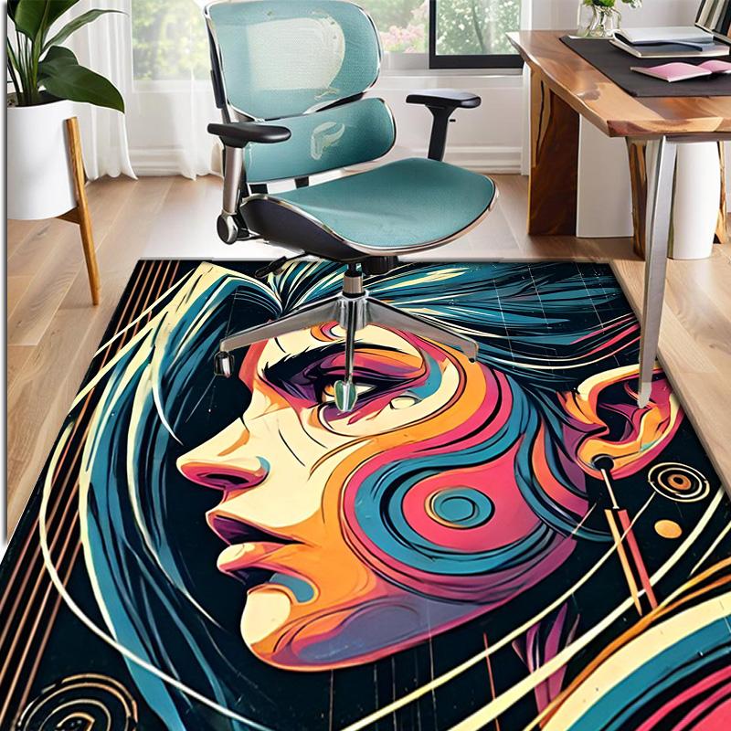 Jinx Pattern Rug, Indoor/Outdoor Mat, for Picnic, Gameroom, Bedroom, Office, Living Room, Home Decor Carpet, Birthday Gift