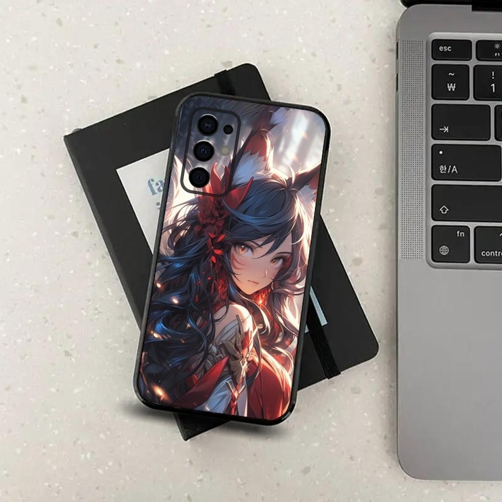 Чехол для телефона Game Fox LOL-L A-Ahri для Samsung S24, S21, S22, S23, S30, Ultra, S20, Plus, Fe, Lite, Note, 10, 9, 5G Черный Мягкий Чехол