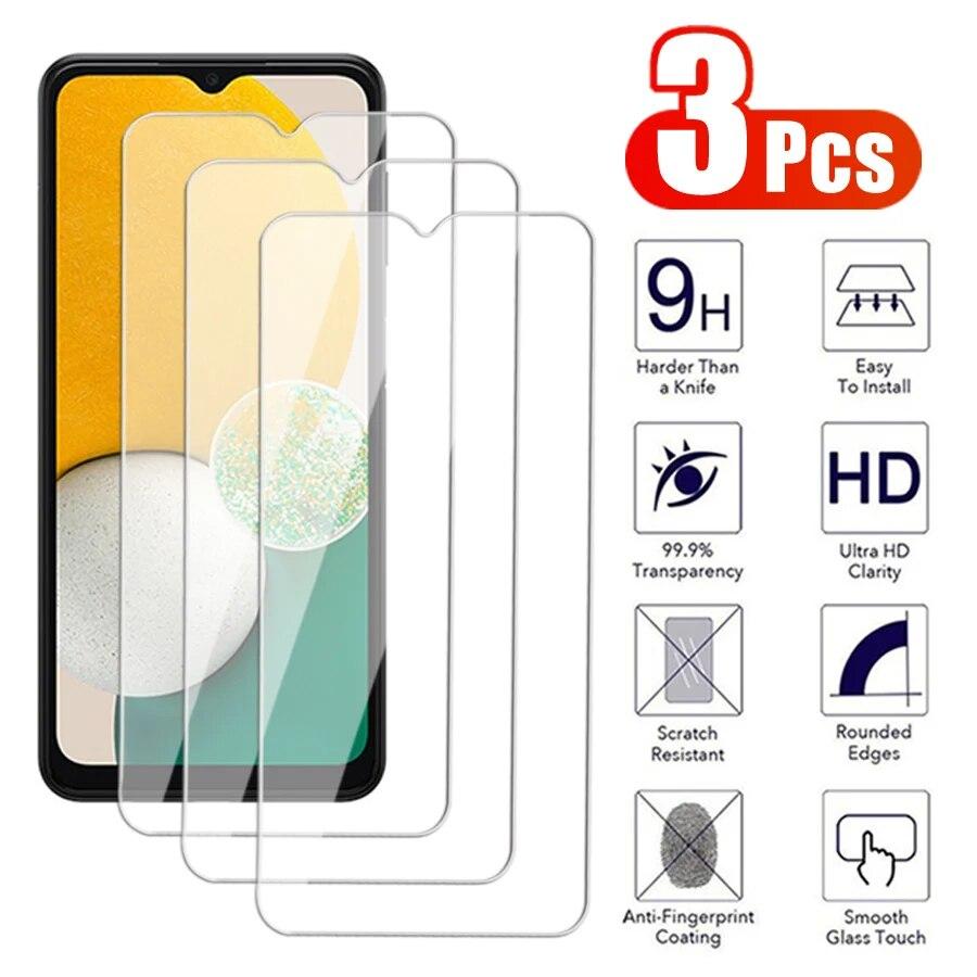 3 шт. полное закаленное стекло для Samsung Galaxy A03 A13 A23 A33 A53 A73 Защитная пленка для экрана Galaxy M51 M52 HD защитная пленка