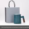 Chaxun Ceramic Tea Mug with Wood Lid & Filter