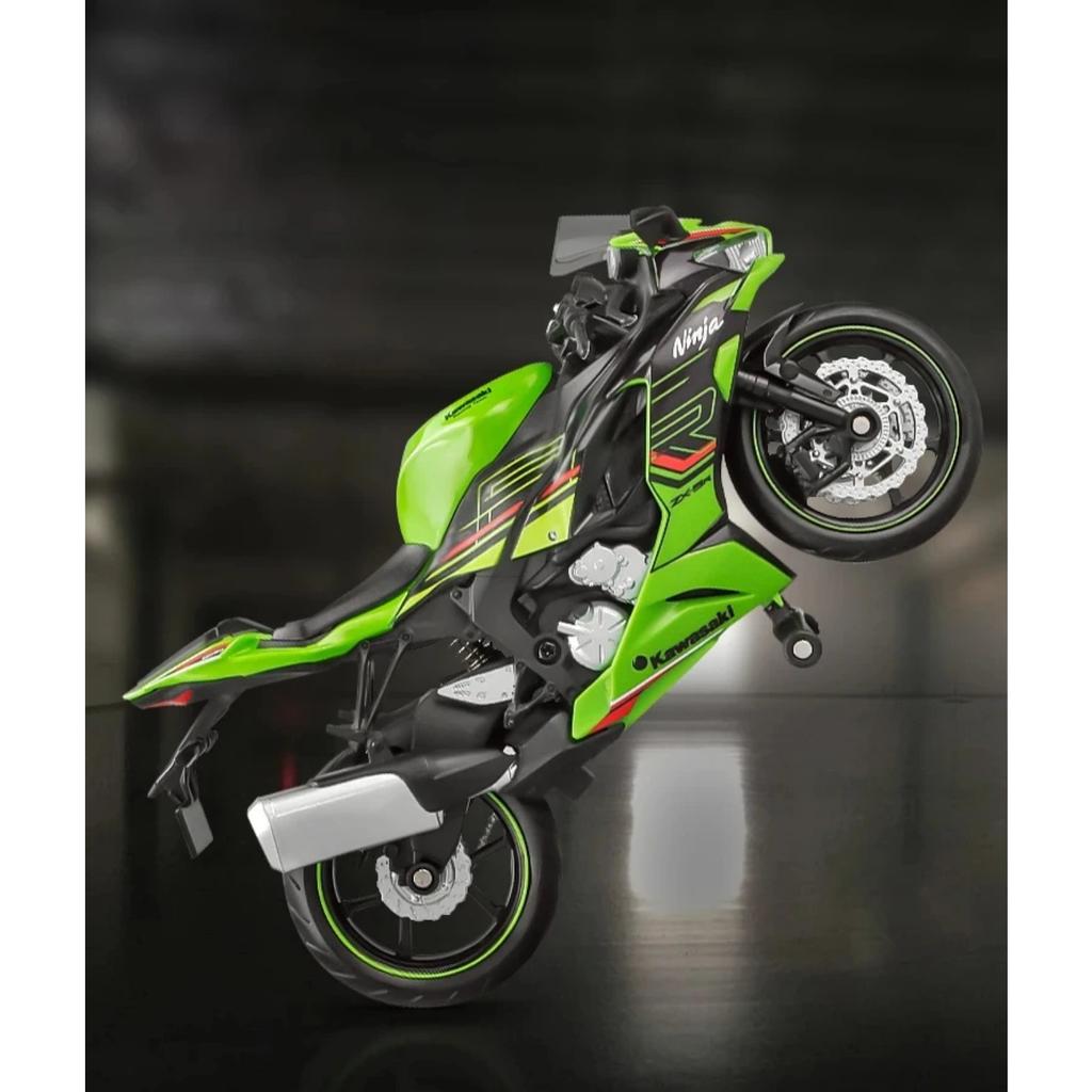 1/12 Kawasaki 600cc Niaja ZX6R Alloy Motorcycle Model Simulation Diecast Metal Street Motorcycle Model Children Toy Gift