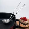 IMEEA Hot Pot Ladle Set, 31cm Long, with Ladle, Serving Spoon, and Slotted Ladle, Made of 18-8 Stainless Steel, Set of 2, Dishwasher Safe