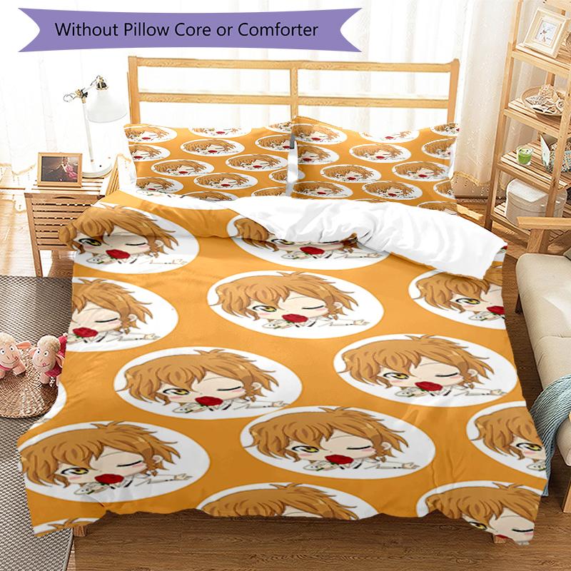3pcs Tenma Tsukasa1 pattern bedding set duvet cover set includes duvet cover &pillowcases, perfect all season bedroom decoration & gift
