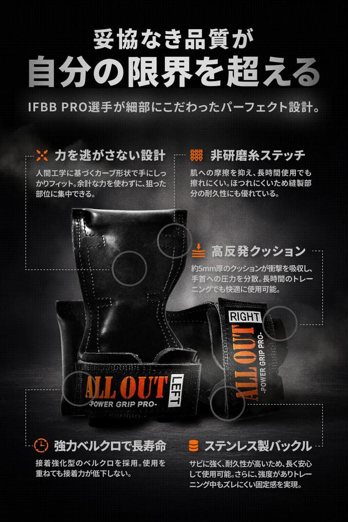ALLOUT Power Grip Pro Размер (Подлинный продукт) (Синий, С)