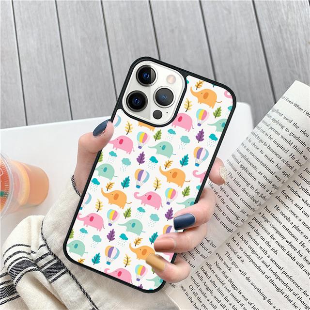 Индийские Слонята Ракушка Чехол Для iPhone 17 Air 15 16 14 13 12 Pro Max 11 Pro Max Plus Чехол для Телефона