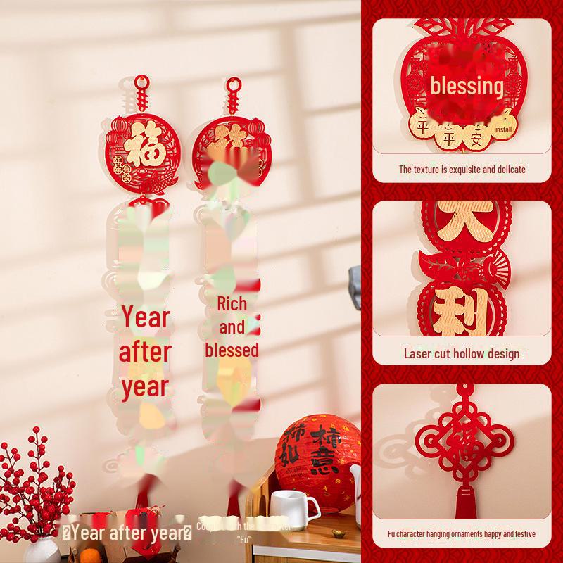 Подвески на Новый год Змеи 2025 — праздничные украшения для гостиной и талисманы удачи для праздника весны.