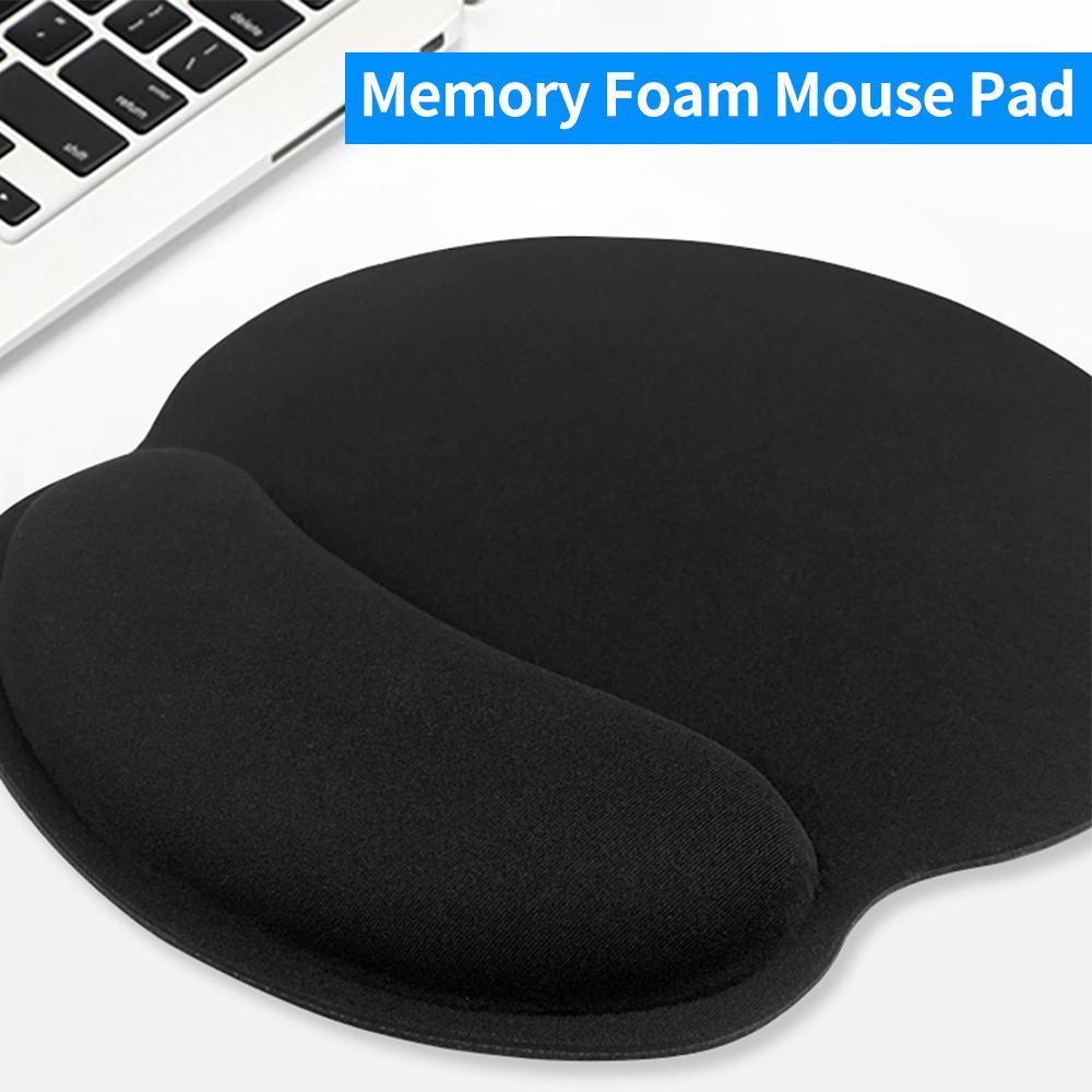 Anti-slip Office Gaming Mouse Pad with Memory Foam Wrist Pad Smooth Movement Accurate Positioning