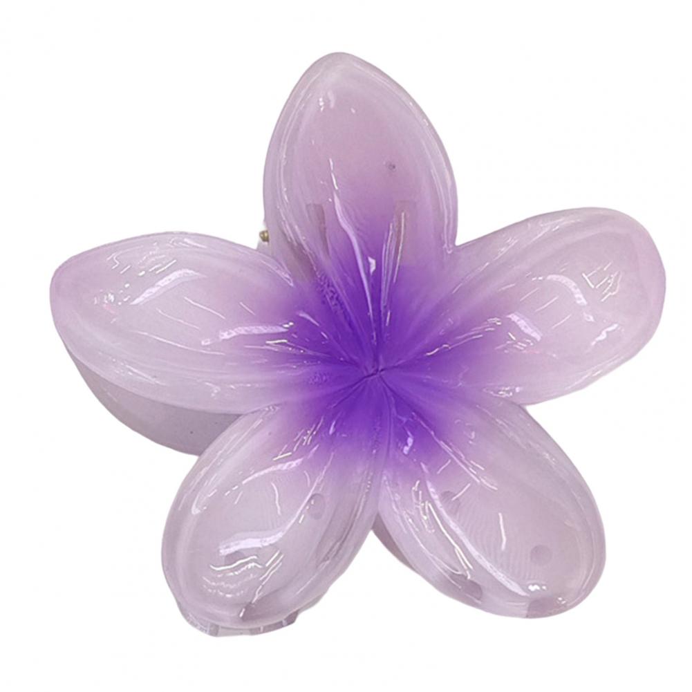 Акриловая заколка для волос Франжипани, заколка для волос, приятный внешний вид, заколка в форме лепестка, женский аксессуар, милые украшения для макияжа, украшения для ванны