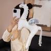 5070Cm Elegant Tsundere Princes Unicorn Plush Toy Stuffed Artificial Pearl Necklace Flying Wings Horse Plushie For Girl Gift