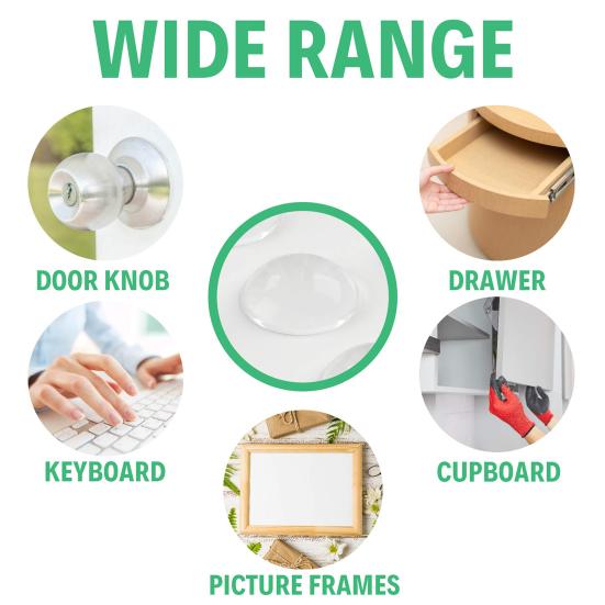 100 шт./компл. самоклеющиеся немые хорошие демпфирующие вязкость наклейки на бампер круглые прозрачные дверные накладки на бампер