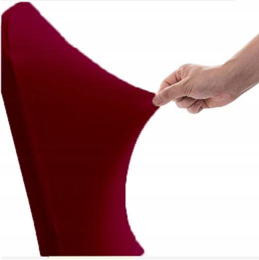 Dark Red Elastic Chair Cover Premium