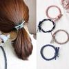 Korean Style Women's Knotted Elastic Hair Tie - Creative Braided High Elastic Headband