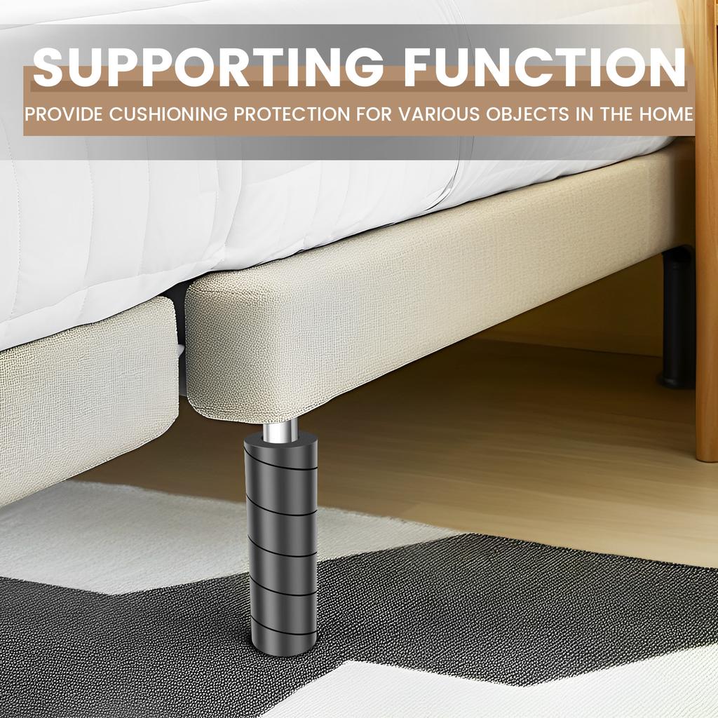 4Pcs Bed Frame Toe Protector Rubber Furniture Leg Covers Universal Bed Frame Toe Guard for Hard Furniture Legs Bed Corner Guards
