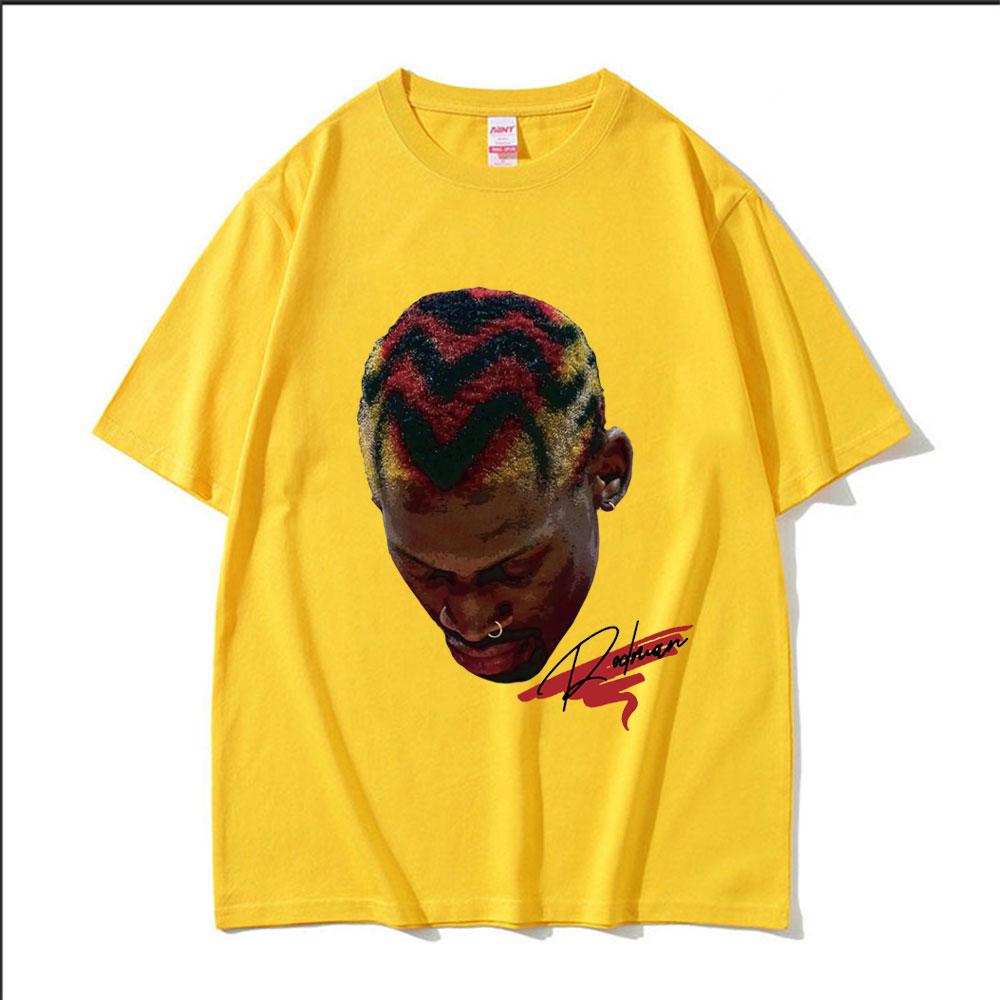 Hot Basketball Boys The Worm Dennis RodUnisex Graphic Tee Shirt Unisexs Hip Hop Fashion Punk Streetwear Male Cotton Oversized T Shirt
