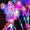 1Pc Kids Colorful Glowing Sticks Flashing Heart Star Butterfly Girls Princess Fairy Wands Role Play Show Cosplay Party Favor