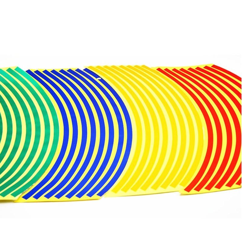 Ночной сейф, водонепроницаемая наклейка на колесо, светоотражающая наклейка на край, изменение цвета, лента для отделки мотоцикла