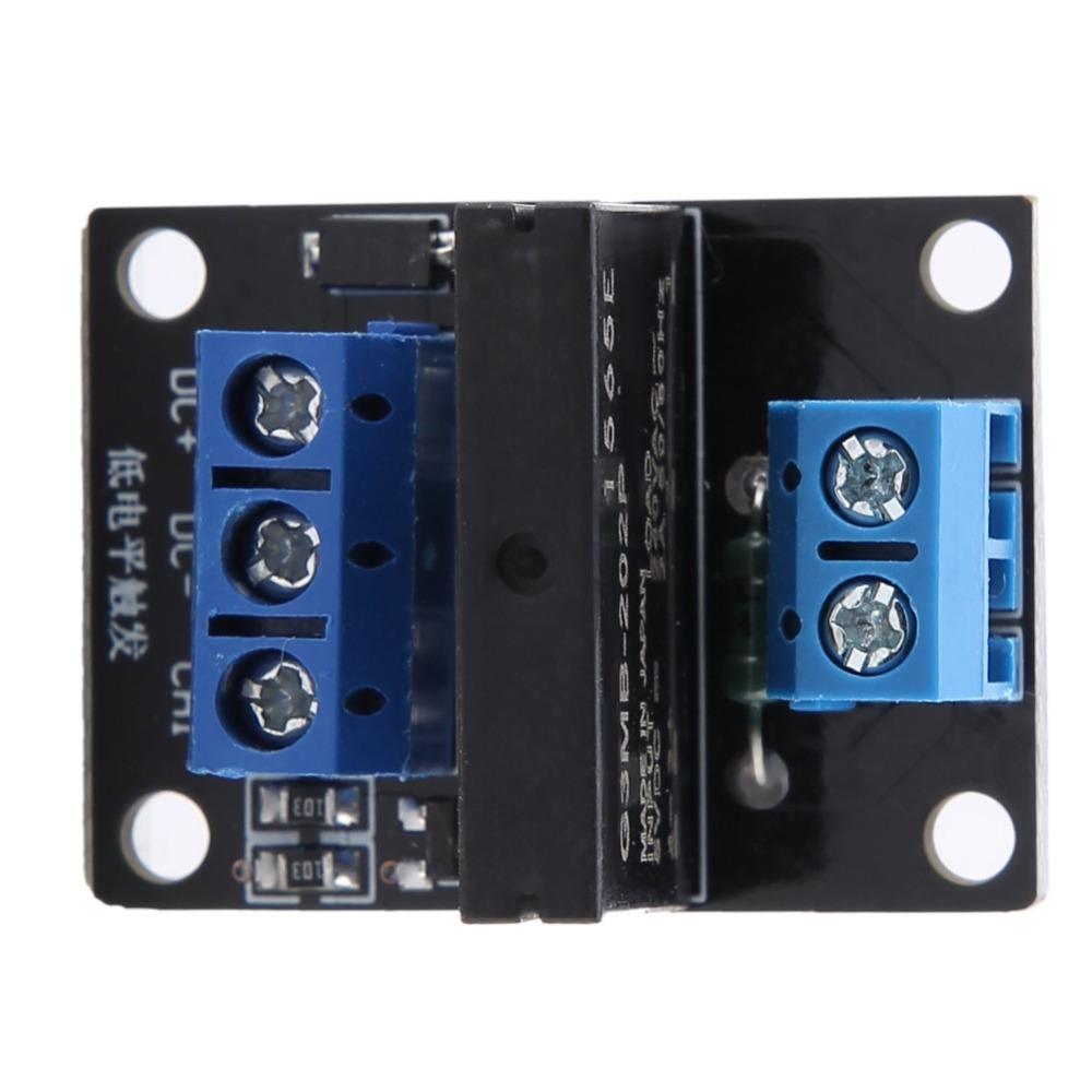 2Pcs 1 Channel Solid State Relay Module Low Level Trigger SSR Module Board for Arduino Projects