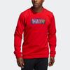 Adidas New Year Edition Basketball Fleece Crew Neck Sweatshirt Men Tops Light-Crimson GQ2834