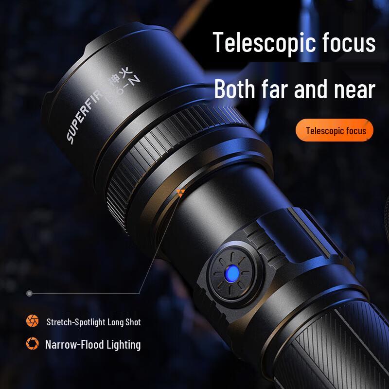 SupFire L16-N Zoomable LED Rechargeable Flashlight