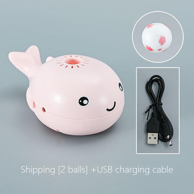 Детский электрический вентилятор, подвеска, выдувной шар, игрушка, перезаряжаемый беспроводной ручной вентилятор, мини-вентилятор в форме кита, безлистный вентилятор, подвеска