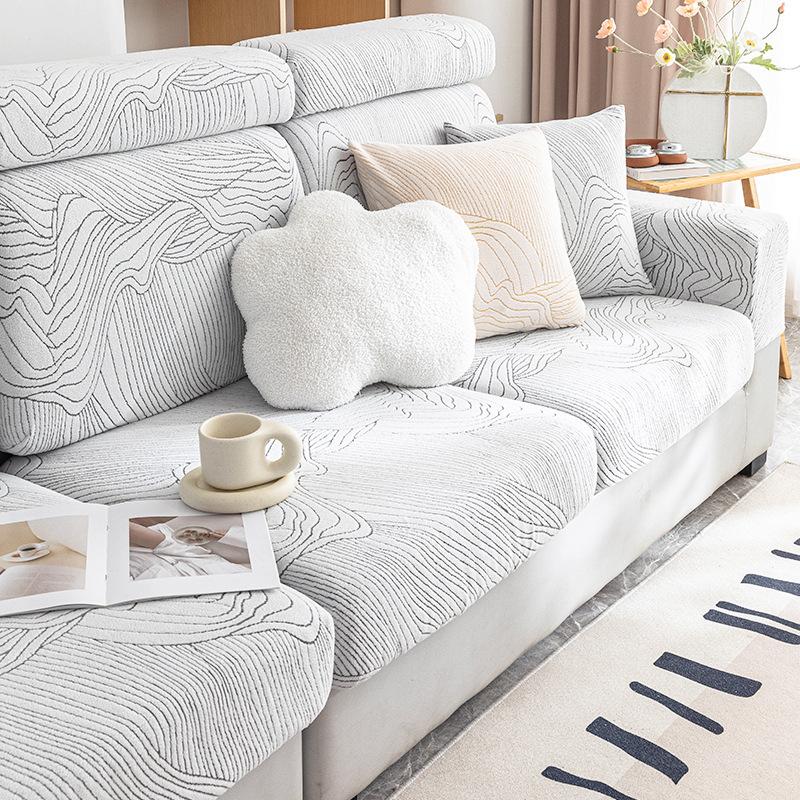 Осенний и зимний чехол для дивана Универсальный универсальный чехол Новый тканевый чехол для дивана Four Seasons Универсальные нескользящие эластичные подушки для сидения