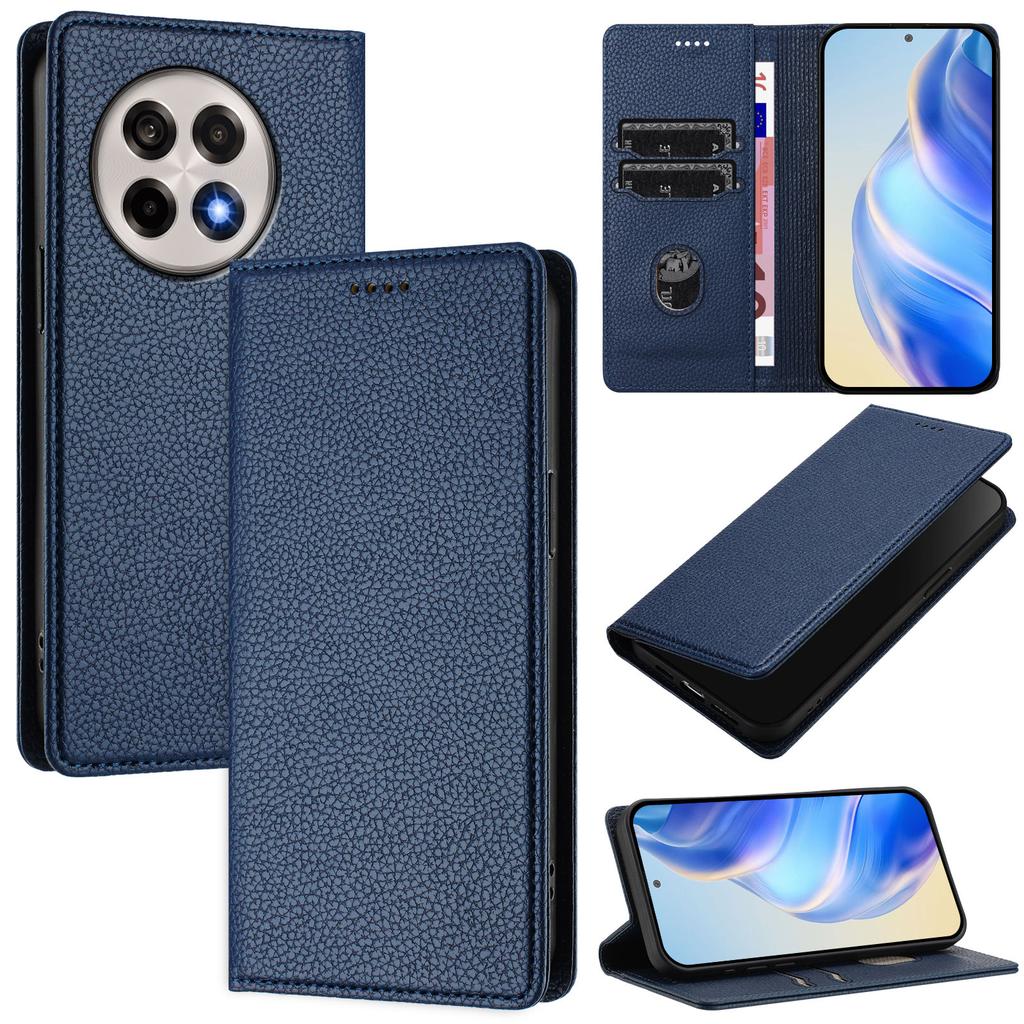 For OnePlus Ace 5 Pro 5G/OnePlus 13R 5G Wallet Case RFID Blocking Litchi Texture Leather Mobile Cover