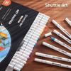 Shuttle Art Illustration 30 Thick and Fine Fine for Coloring Art Supplies Markers, Colors, Double-Ended, Oil-Based, Point, Quick-Drying, Comics,