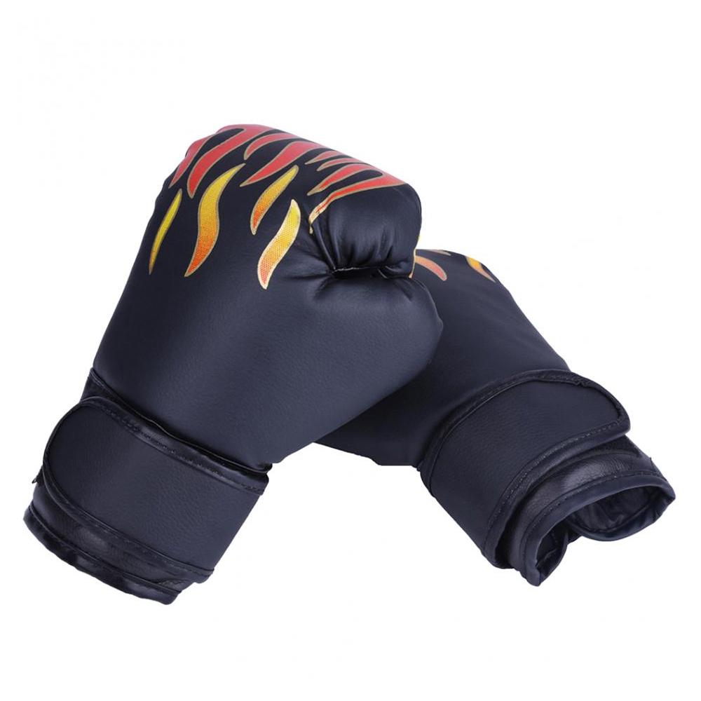 PU Leather Breathable Fighting Boxing Training Glove Flame Gloves Boxing Gloves Sparring Glove