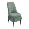 Breathable Elastic Chair Cover Wrinkled Fabric Full Wrap Stool Cover Dining Chair Cover  Kitchen
