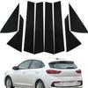 Pillar Posts Window Door Moulding Trims Cover Stickers Decal Glossy Black Fit For Hyundai Accent HC/YC 2018-2022