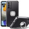 Protective Case - BOOLING - for Samsung Galaxy M23 5G - Transparent Silicone - Shockproof - Adjustable Stand