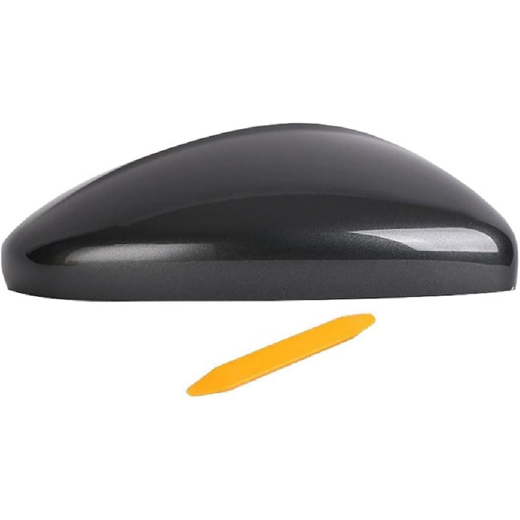 Right Passenger Side Mirror Cover Replacement Compatible With Volkswagen Jetta      2024 Rearview Mirror Cover Without Turn Signal (Black right)