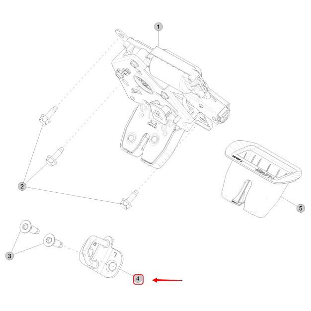 Tesla Model Y Tailgate Latch - Model 1500603-00-A