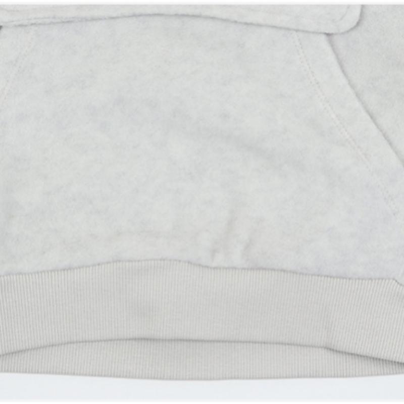 New Balance Детский флисовый тренировочный комплект бежевого цвета