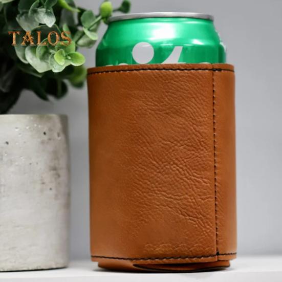 Чехол для пивной бутылки для папы, рукав из искусственной кожи, сохраняет напитки холодными, отличный подарок на День отца, день рождения или любой особый случай