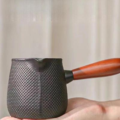 Чугунный чайник, чайник, 600 мл, прочный, с деревянной ручкой, кувшин для питья