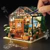 DIY Dollhouse Wooden Room Assemble Kit Home Decoration Miniature House Model Selfinstalled
