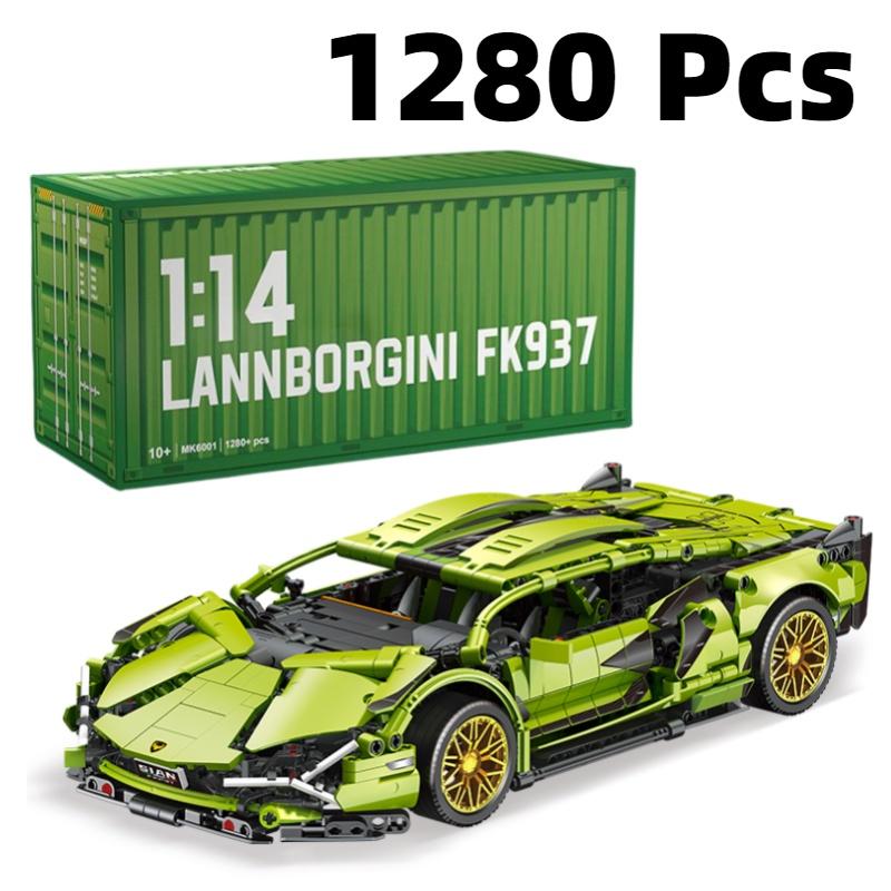 Очень популярная киберпанк версия кареты Lamborghini, модель Lego, игрушка на радиоуправлении
